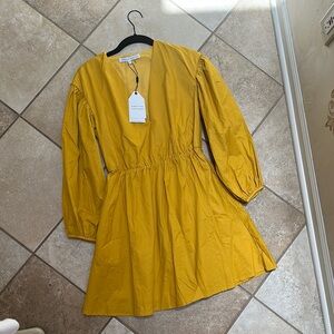 English Factory Mustard Yellow Dress
